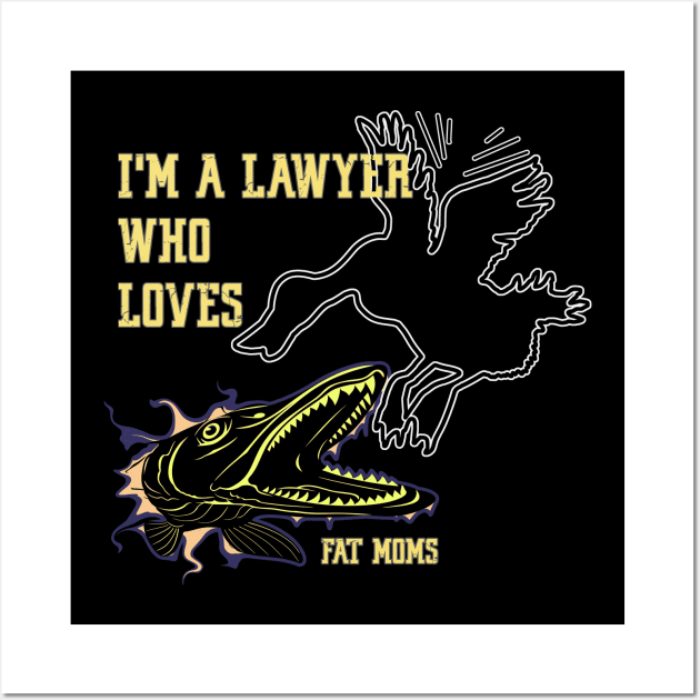 Fishing of pike duck's eater for a lawyer Wall Art by GraphGeek